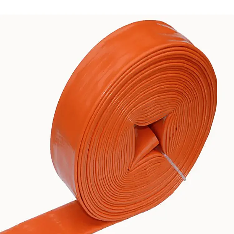 3 Inch Water Pump Discharge Pipe Lay Flat Hoses Outlet Braided Spray Irrigation PVC Layflat Hose