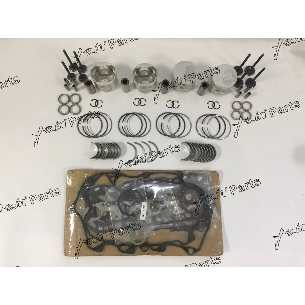 Engine Parts 2L Piston Kit With Gasket Set Bearings Valve Train for Toyota Engine