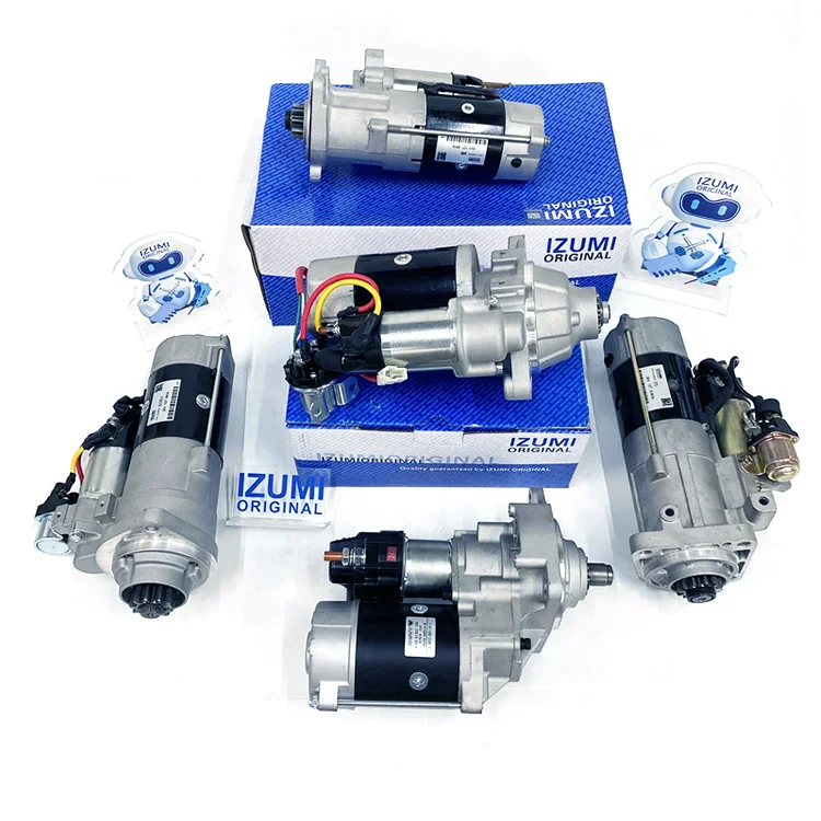 IZUMI ORIGINAL P180 Starter Motor High Quality Diesel Engine Parts For Doosan