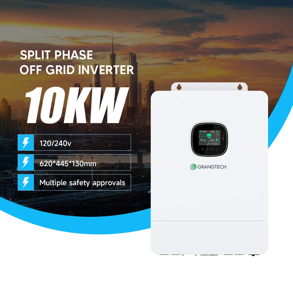 Inversor solar híbrido Srne de 5 kW, 8 kW, 12 kW y 10 kW, 48 V, 60 Hz, 120 V/240 V, conexión a red y fuera de red, onda sinusoidal pura