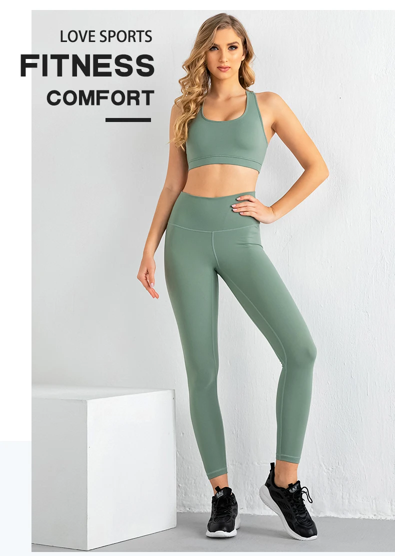 High Quality Sport Woman Clothes Women Gym Wear Fitness Workout Outdoor Organic Yoga Wear Athletic Suit