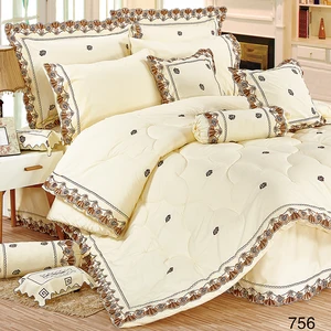 KOSMOS Bedding Polycotton Embroidery Lace Comforter Wholesale Bedding Set