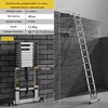 Escalera Telescópica de Aluminio Extendida y Reforzada de 5.5M