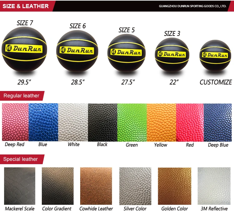 Custom Logo Printed Official Match Size 7 PU Laminated Basketball