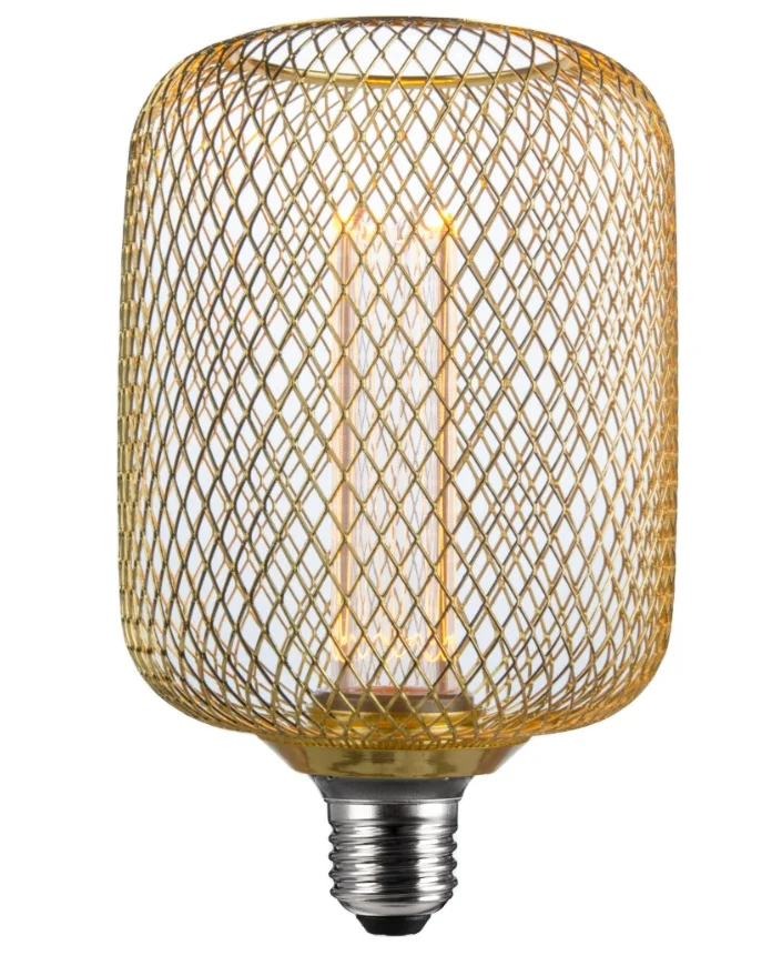 High Quality RN Range Retro Atmosphere Edison Bulbs Metal Mesh Cage Lamp 4w Decorative Retro Lighting LED Bulb Led Light