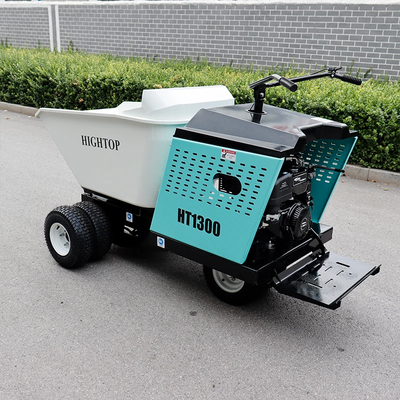 HIGHTOP EPA Euro 5 HT1300T Mini hydraulisk dump Hydraulisk mini dumpetraktor/dumpetraktor 1300 kg hjuldumpere for hagearbeid