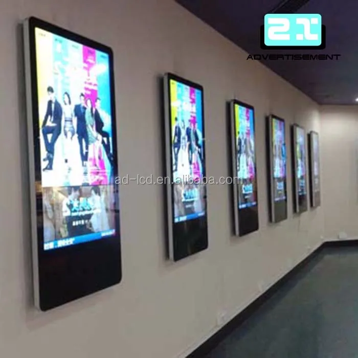 55inch Wall Mounted Digital Waterproof Music Player Manual  Digital Signage Player with Ir Motion Sensor Wifi Advertising Player