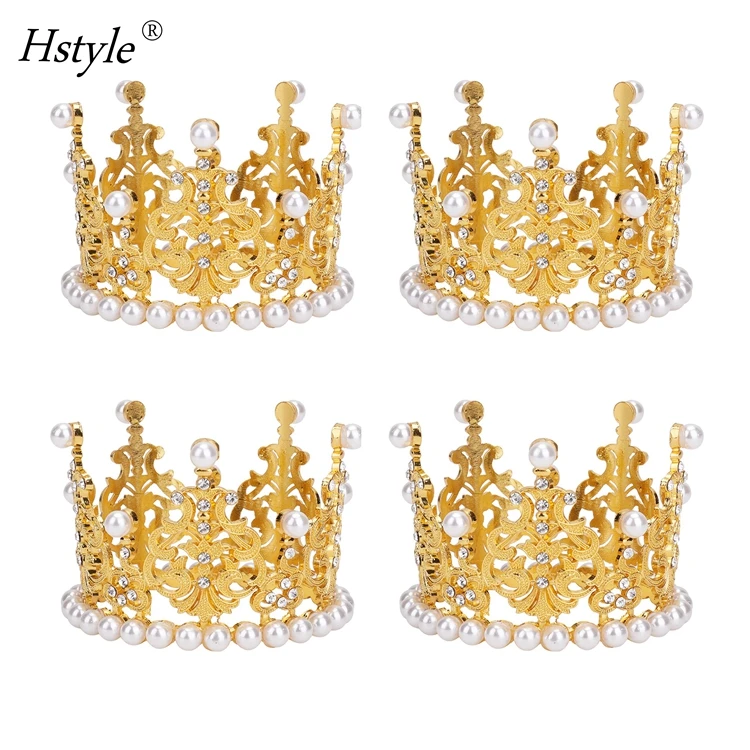 4 pack mini princess gold crown
