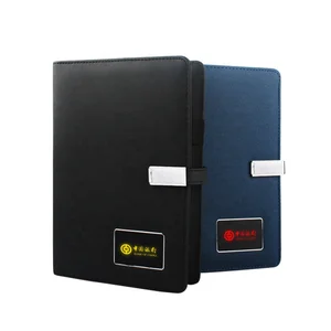 Customised Notebook Power Bank A5 Diary 2026 Wireless Charging with USB Blank Notebook Premium Business Gift Smart Diary