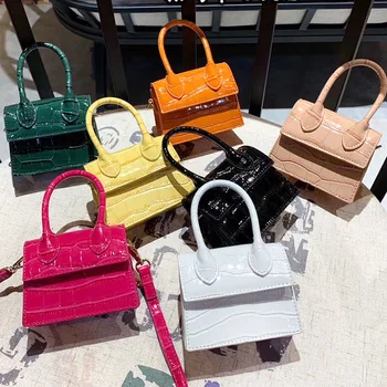 Mini Handbags for Women 2020 Fashion New Quality PU Leather Women's Handbag Crocodile Pattern Ladies Designer Hand Bags