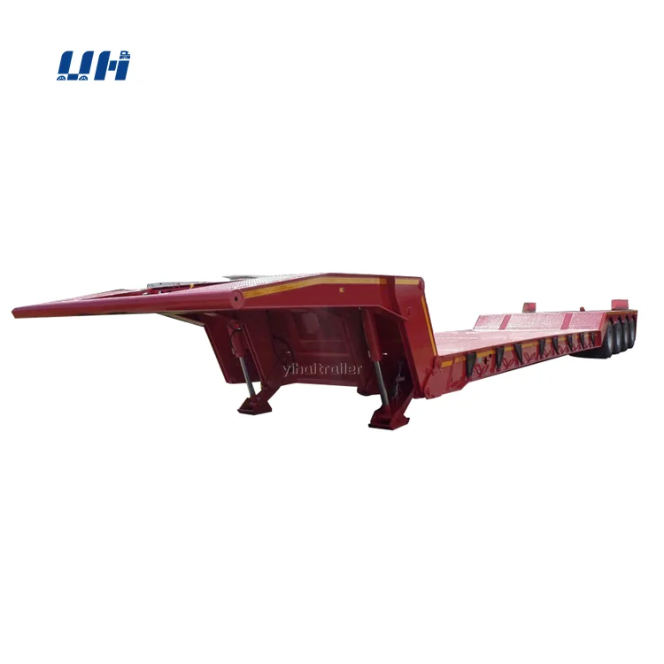 Высококачественный гидравлический полуприцеп с 2/3/4 осями 70 тонн для тяжелой