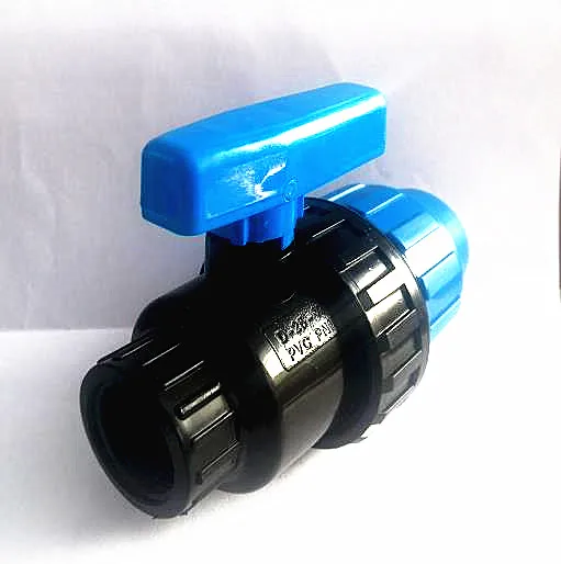 Size DN20 40 50 Quick Connection PE Pipe Compression Ball Valve