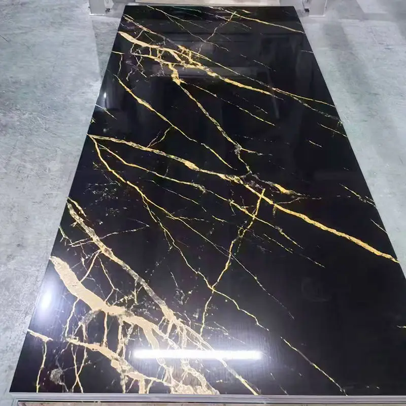 High Quality 2-5mm UV Marble Sheet Waterproof Fireproof PVC Marble Sheet for Wall Panel