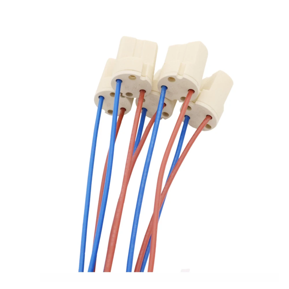 Lot de 3 supports de lampe G9 avec support G9 fileté en céramique halogène avec anneau G9 pour