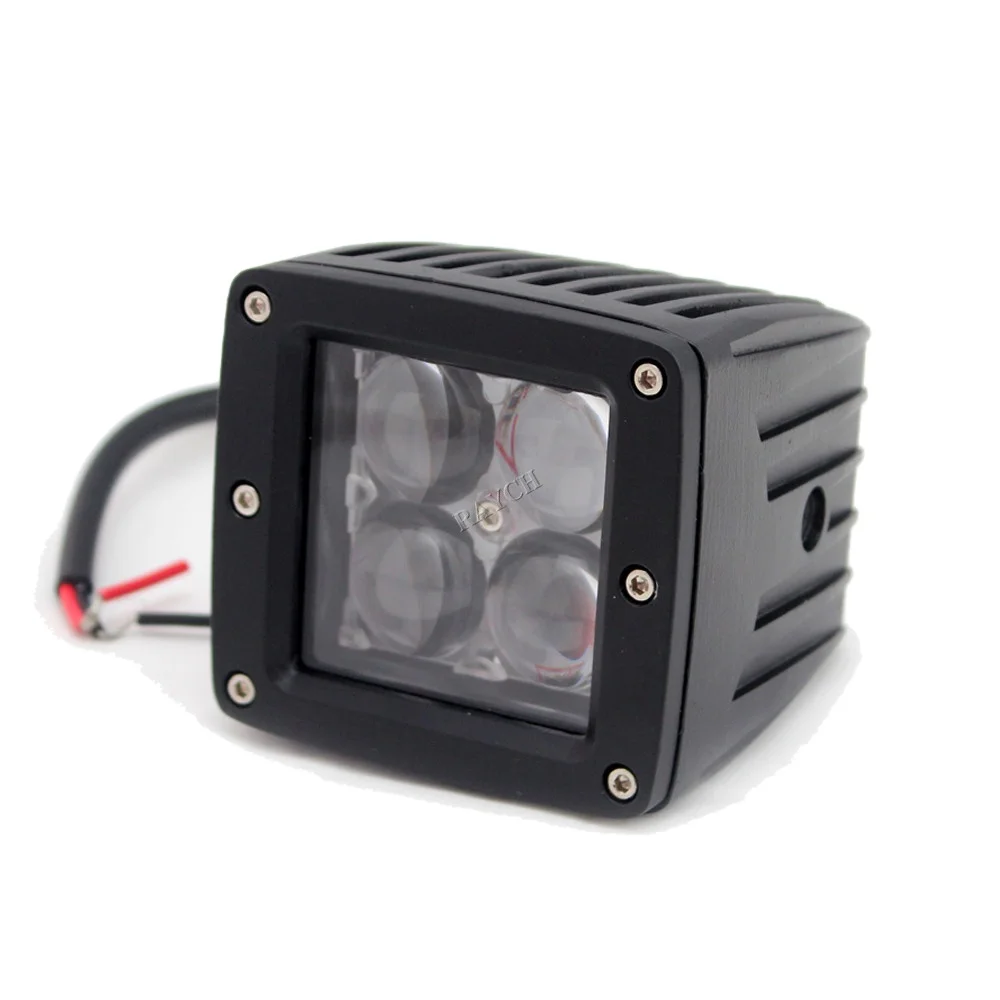 3x3inch 16w SPOT LED Work Light Offroad Cube Pods Fog Headlight SUV ATV Pickup 