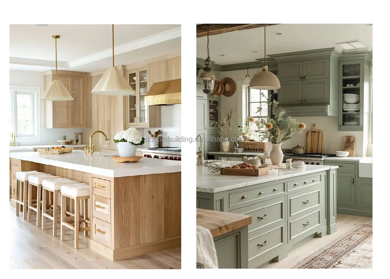 Custom Design Luxury European Style Solid Wood Kitchen Cabinet Modular Kitchen Furniture factory