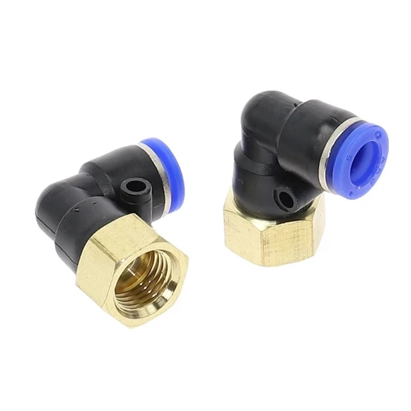 Plf 90 Degree Plastic Male Female Pneumatic Pipe Fittings Elbow