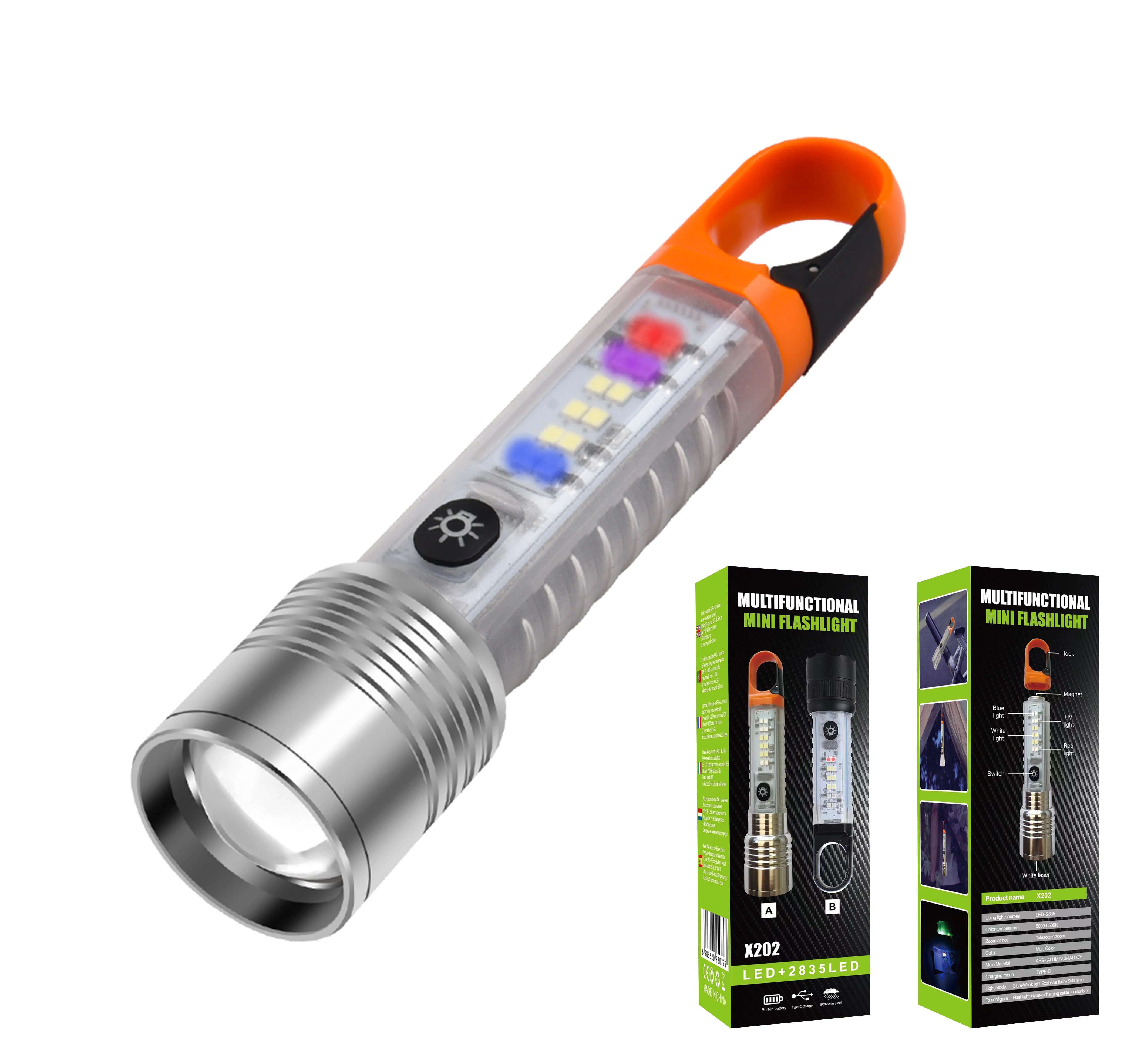 BIBURY LED Work Light, Rechargeable 2 In 1 Flashlight Portable Magnetic - Foto 7