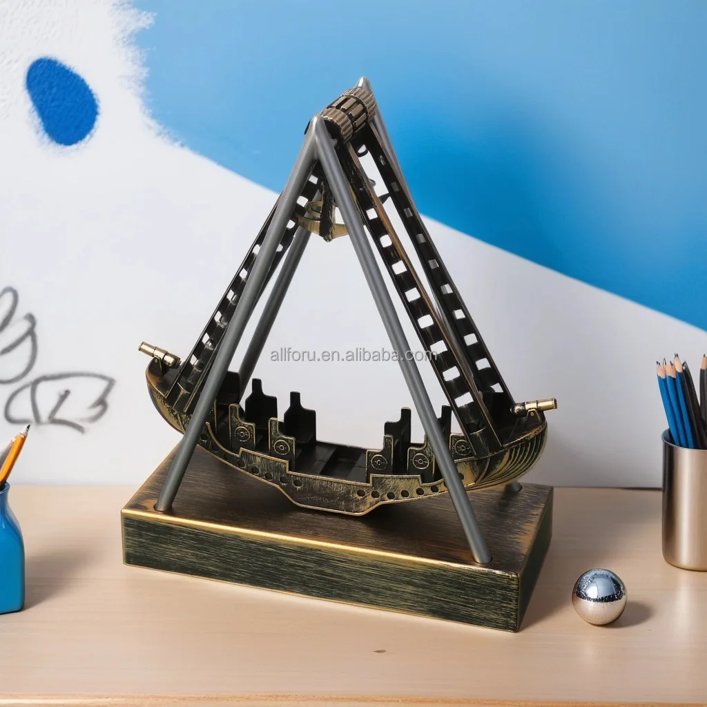 Pirate Ship Shape Perpetual Motion Ornaments