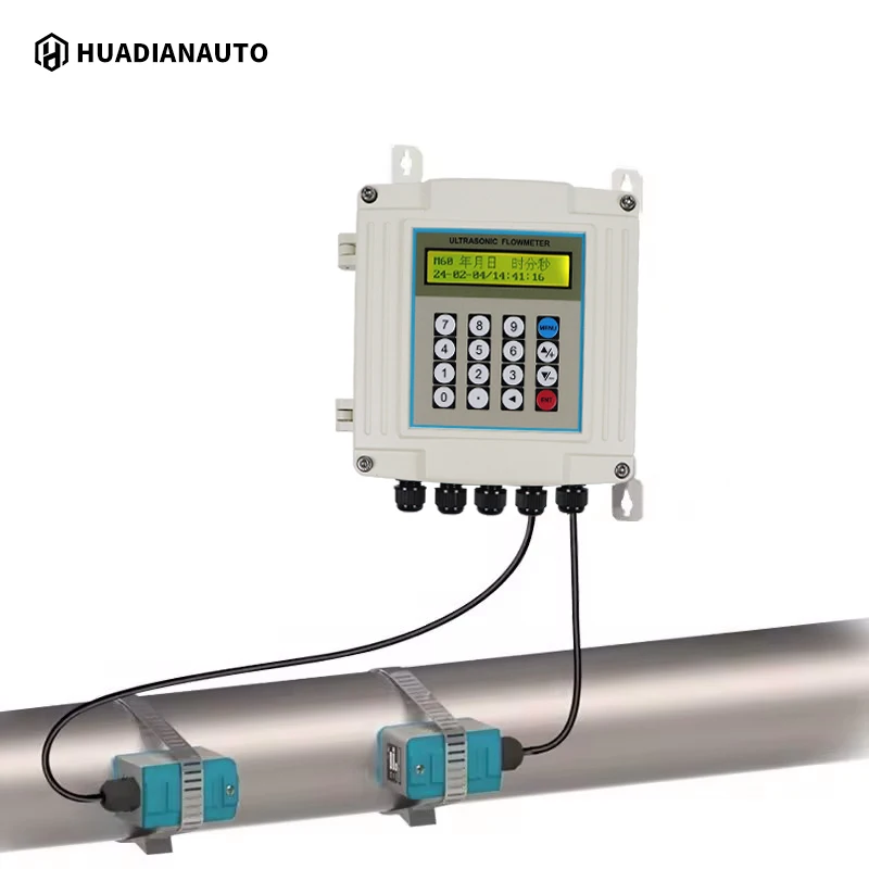 Wall Mounted Clamp Ultrasonic Flowmeter Wall Hanging Ultrasonic Flow