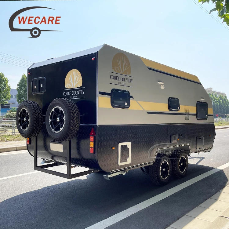 Wecare Offroad Camper Van Outdoor Luxury Camping Caravan Off Road Rv Camper  Trailer Travel Trailer With Bathroom and Toilet