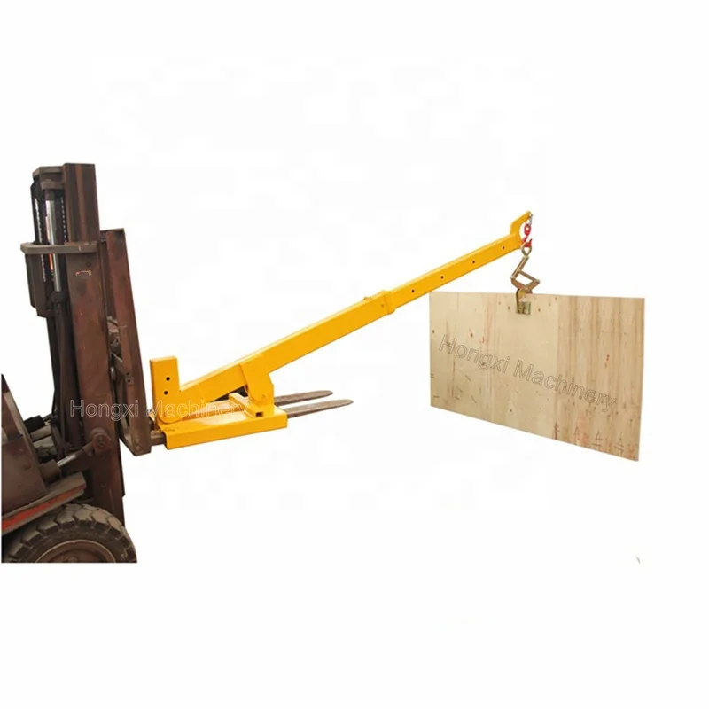 Stone Slabs Forklift Jib Crane Boom Extension Attachment Lifting