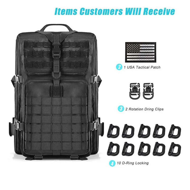 Hot Sale Large Capacity Stylish Tactical Backpack for Climbing Durable Hunting Backpacks Waterproof Tactical Backpack
