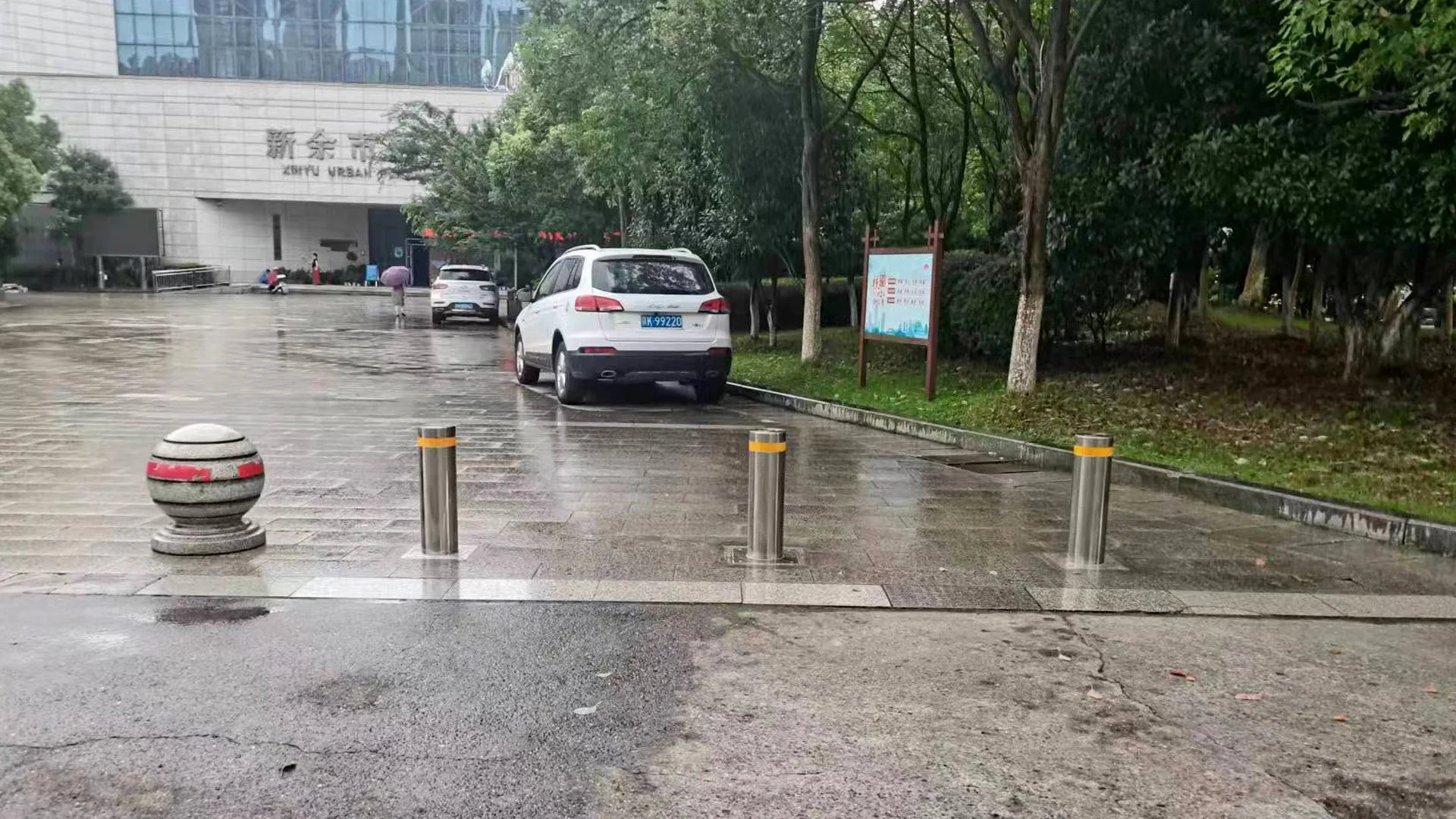 Parking Telescopic Security Bollard Manual Bollard - Buy Manual Bollard ...