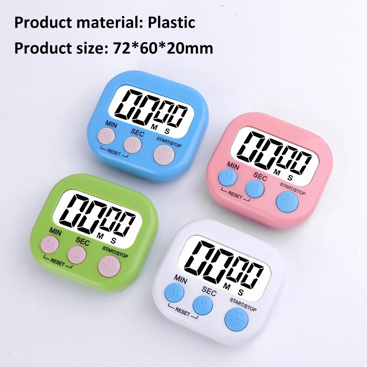Mini LCD Countdown Timer - Battery Powered Digital Timer for Kitchen ...
