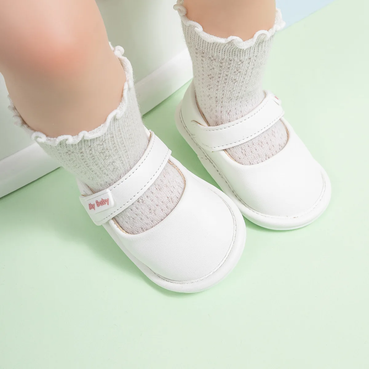 2025 Spring and Autumn New Baby PU Leather Shoes Solid Color Versatile Princess Shoes Toddler Shoes manufacture