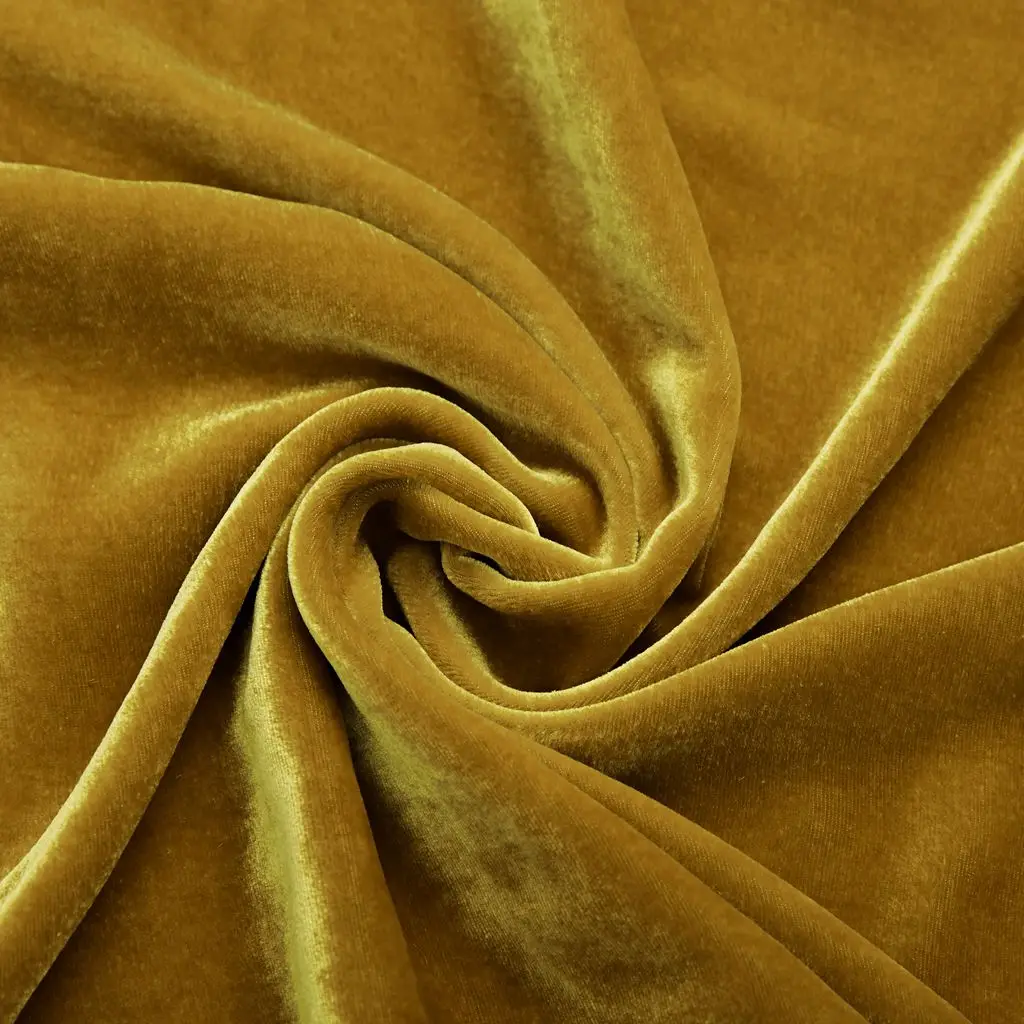 Multi Color 100% Pure Silk Velvet Fabric Solid Color for Garment From China Factory Direct with Wholesale Price