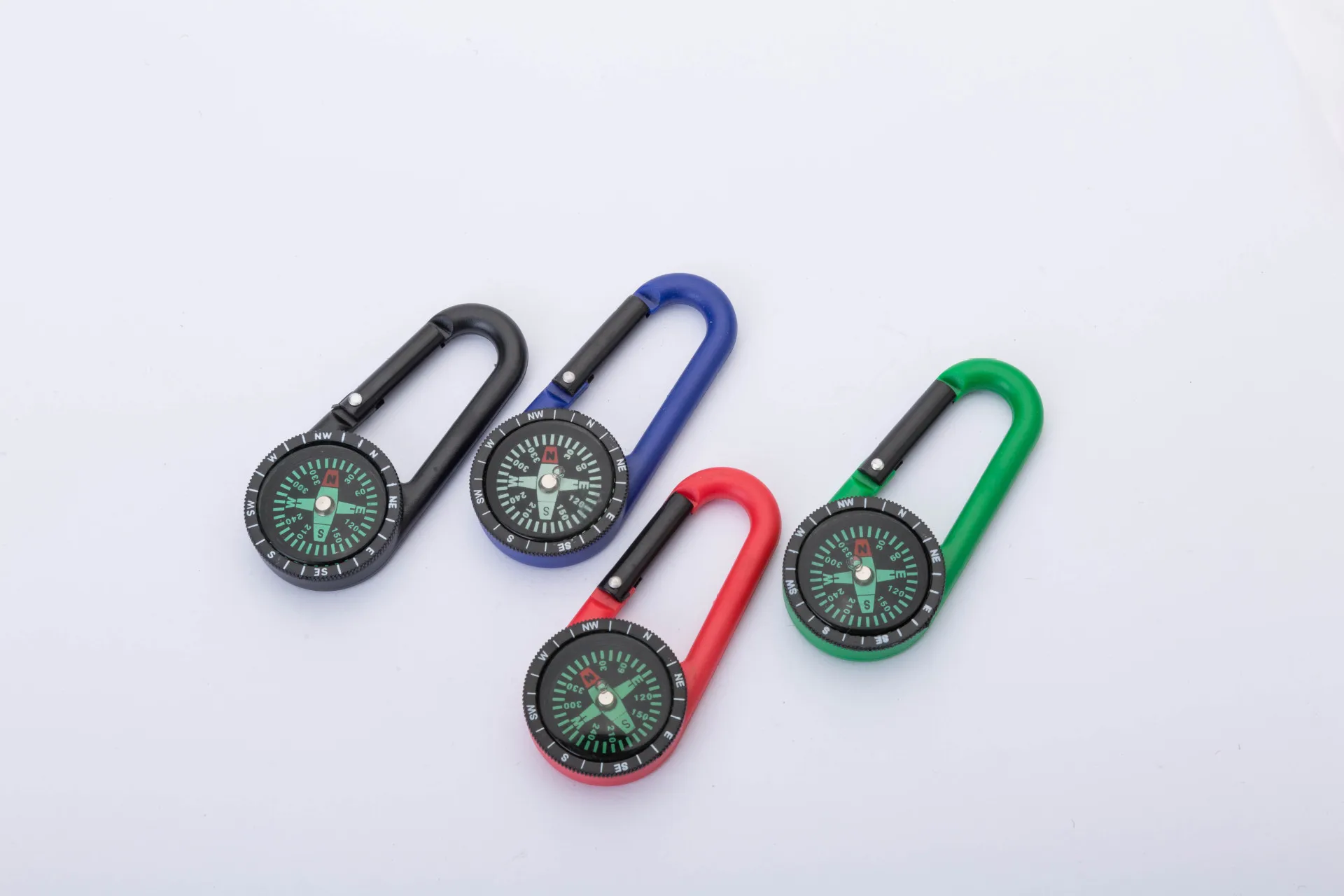 Single Side Keychain Carabiner Outdoor Camping Survival Aluminum Alloy