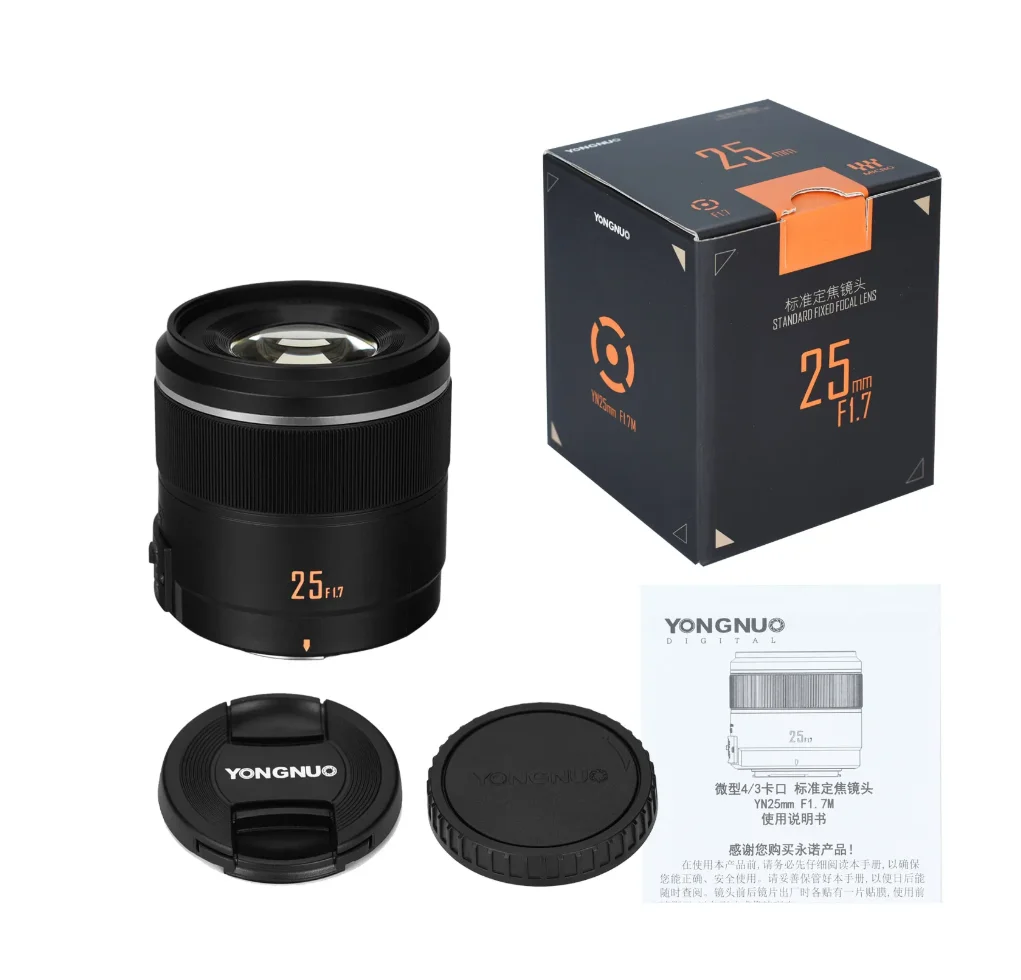 YN25MM F1.7M Lens - Prime Autofocus for Olympus & Panasonic
