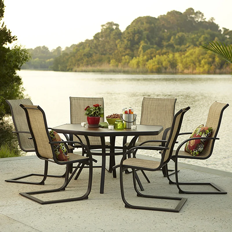 Modern Cast Aluminum Patio Garden Furniture Poland Rattan Garden Furniture Set Outdoor Garden Furniture