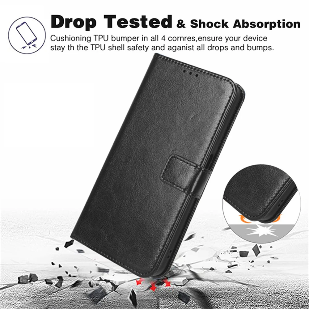 Wallet Mobile Phone Cases For Huawei Enjoy 70 Card Holder Case Tpu Flip Cover Mini Drop Proof Anti Fall Sjk293 details