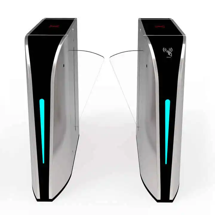 RFID Flap Turnstile System Automatic Waterproof Portable 304 Stainless Steel Gym Access Controls Turnstile Gate Price