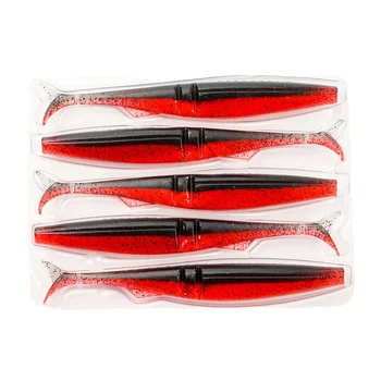 QE Experienced Factory 12cm 10g PVC Soft Bait Kit with Natural Action Two-color Paddle Tail Lure for Bass Fishing – Soft Lure – view 2