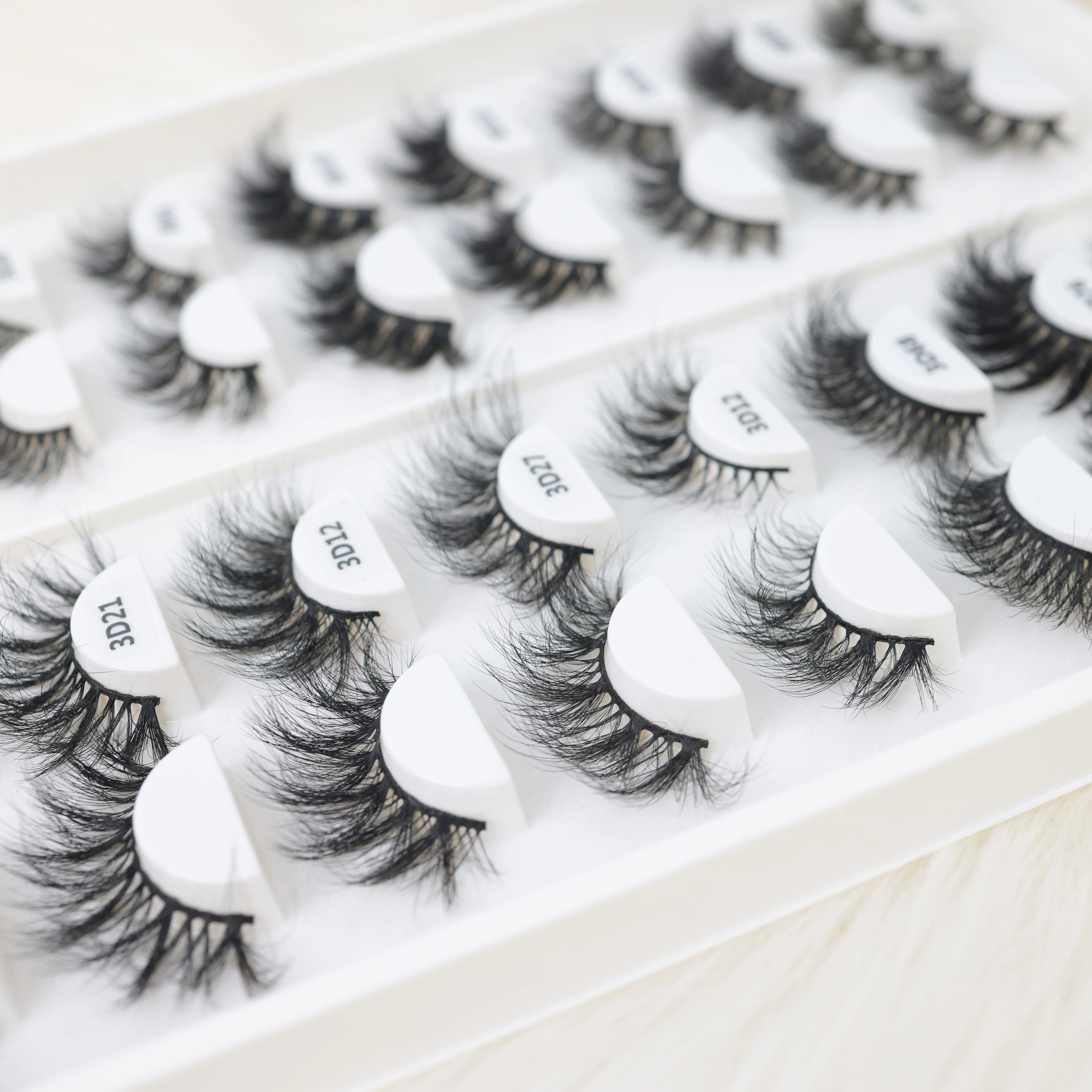 Faux Mink Lashes Wholesale Lashes Box Custom Logo Private Label Full