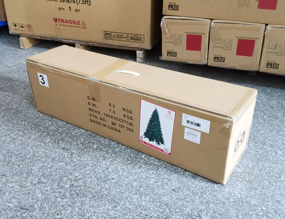 Factory Wholesale Prelit Balsam Fir Christmas Trees With Led Lights