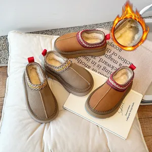 High Quality Children 's Snow Boots Warm Slip-On Soft Bottom Boots Outside Warm Velvet Snow Boots