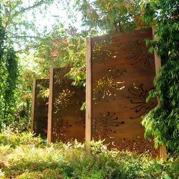 Decorative Laser Cut Outdoor Metal Screen Outdoor Privacy Panels - Buy ...