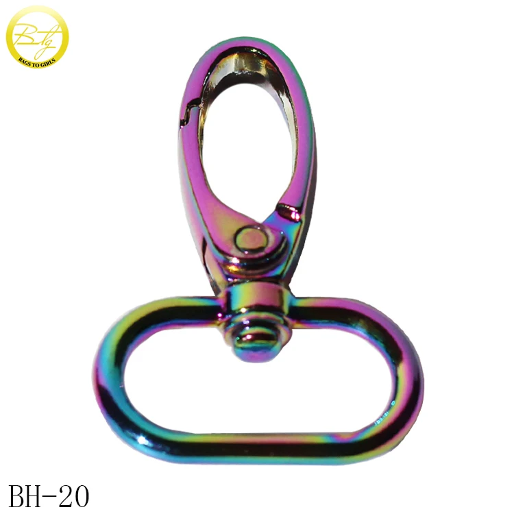 10 Pcs Silver Swivel Trigger Clips Snap Lobster Clasp Hook Bag Key Ring Hook  BH 