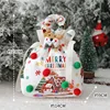 Christmas small house large size + elk pendant (hair ball style)