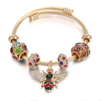 New 2024 Ethnic Tassel Crystal Beads Bracelets For Women Girls Gift Elastic  Rope Shell Leaves Charm Wrap Bracelet Pulseira Feminina Fashion
