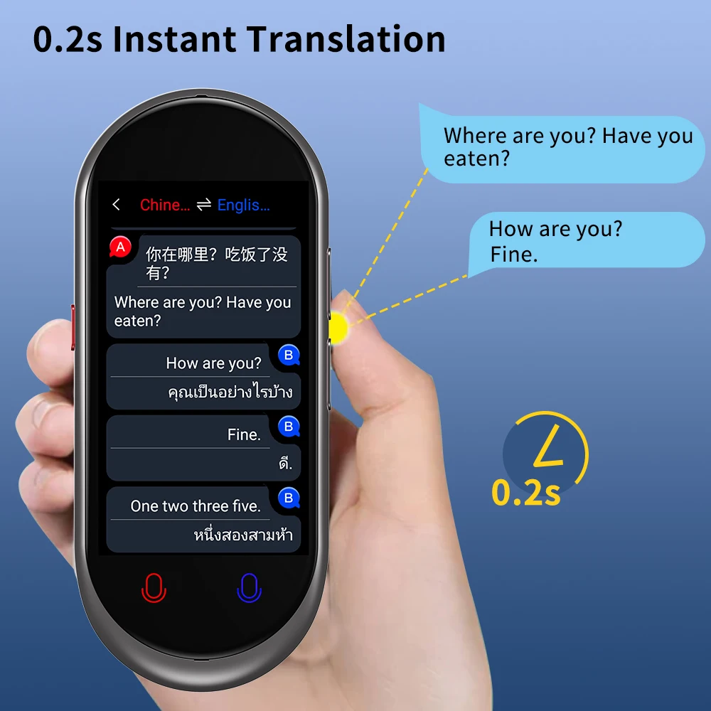 VORMOR Z8 Smart Translator: Wi-Fi & Offline Language Translator