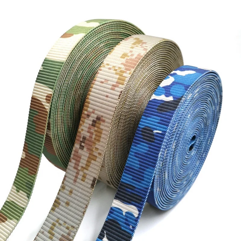 Custom Printed Shiny rainbow Reflective Flat Nylon Webbing Straps Belt for Clothing