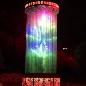 ECOJAS DIY Customized Fiber Optic Lights Indoor Outdoor Decoration LED 3D Cube Lighting