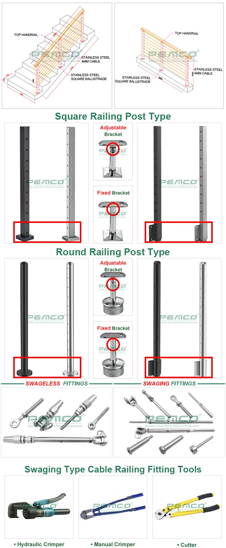 Diy Deck Tensioning Wire Railing Terrace Stainless Steel Cable Banister