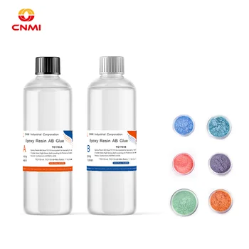 CNMI Epoxy Resin 16oz Kit Mixed 1:1 Ratio Adhesives Coating for Resin Jewelry Acrylic Pour Paintings Molds Tumblers