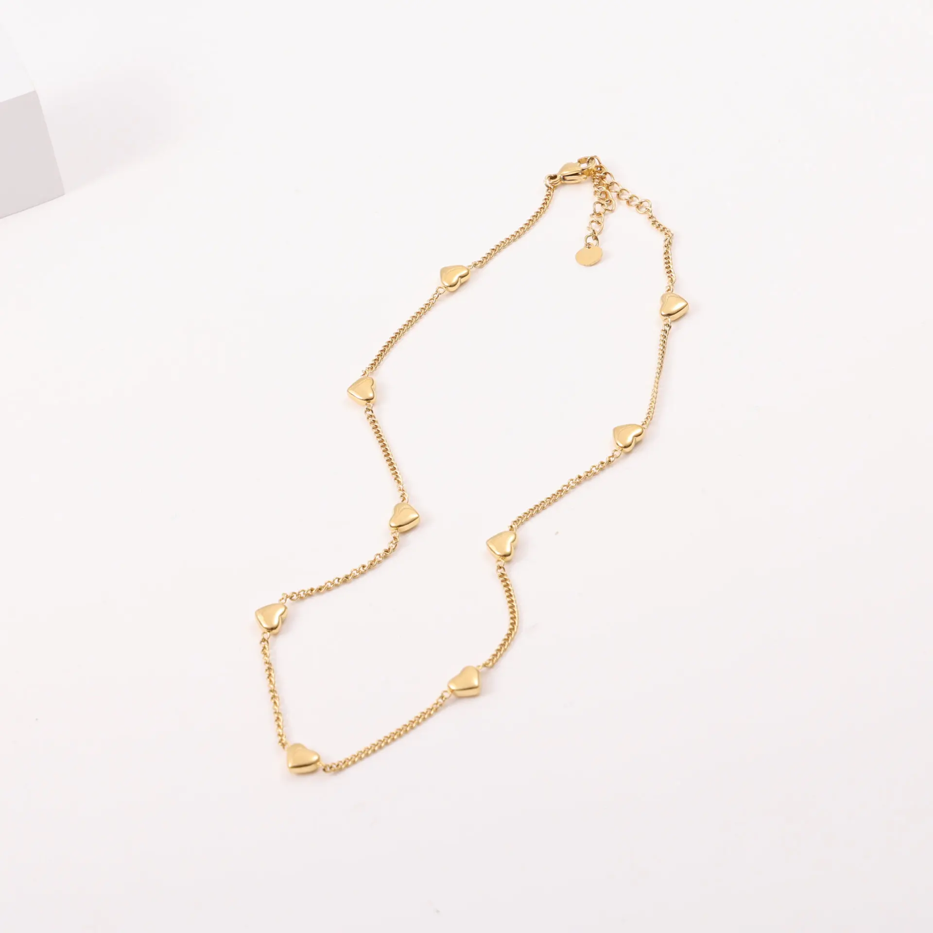 Joolim Jewelry Gold Plated Elegance Heart Satellite Necklace Stainless